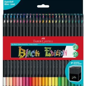 FABER-CASTELL Моливи Black Edition, 50 цвята