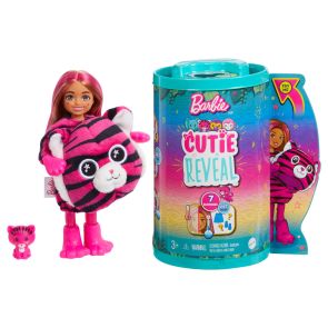 Barbie® Cutie Reveal™ Jungle Series Chelsea™ - Тигър - изненада HKR15
