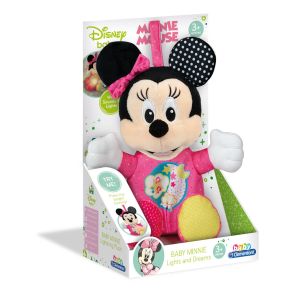 CLEMENTONI BABY Плюшена играчка Minnie Mouse със звук и светлина
