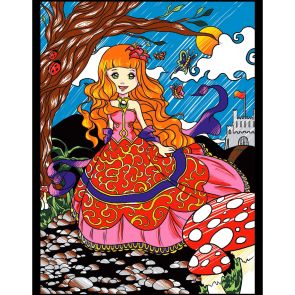 ColorVelvet Картина за оцветяване - принцеса