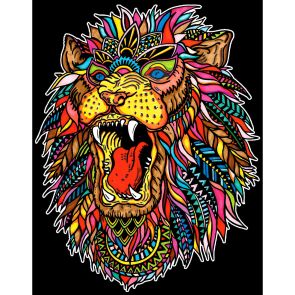ColorVelvet Картина за оцветяване - лъв