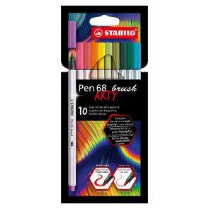 Stabilo Комплект маркери Pen 68 Brush Arty 10 цвята