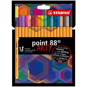 Stabilo Комплект тънкописци Point 88 Arty 18 цвята