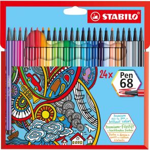 Stabilo Комплект флумастери Pen 68 24 цвята