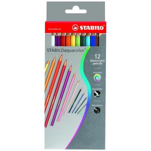 Stabilo Комплект цветни акварелни моливи 12 цвята