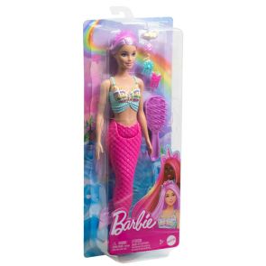 Barbie® Кукла русалка с дълга коса и четка