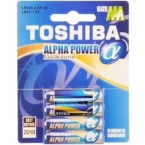 TOSHIBA Батерии Alpha LR03 4бр.