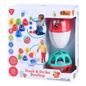PlayGo Бебешки боулинг с топка дрънкалка Stack and Strike