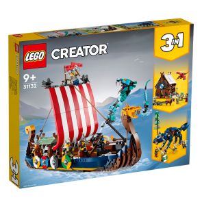 LEGO Creator Викингски кораб и Змията на Мидгард 31132