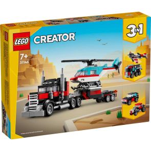 LEGO CREATOR Камион с платформа и хеликоптер 31146