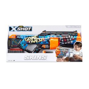 X Shot SKINS Мега бластер с барабан с 16 меки стрели Last Stand 36518