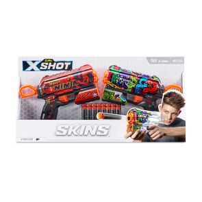 X Shot SKINS Два бластера с 16 меки стрели Flux 36534