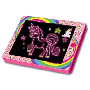 AM-AV Светеща дъска за рисуване Glow Pad Unicorn