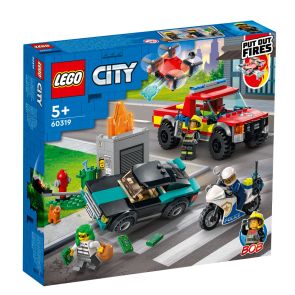 LEGO CITY Спасение при пожар и полицейско преследване 60319