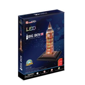 CubicFun 3D Пъзел с LED светлини BIG BEN L501h