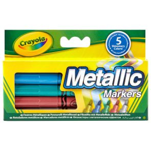 Crayola Цветни маркери МЕТАЛИК 5 бр. 58-5052