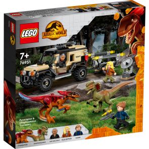 LEGO Jurassic World Превоз на пирораптор и дилофозавър 76951