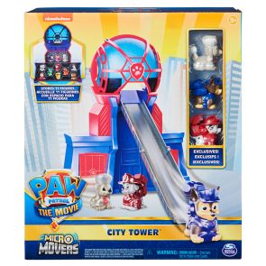 PAW PATROL THE MOVIE Кула кутия за съхранение Micro City Tower с 3 фигури