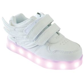 KidSandic Детски обувки LED БЯЛ 1691