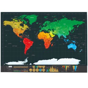 Скреч картата на света