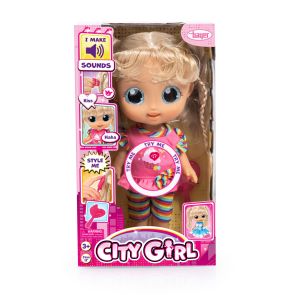 BAYER Кукла City Girl Сладкиш 31см. със звуци 93221AA