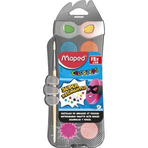 Арго Maped Color'Peps Водни боички 12 цвята с четка