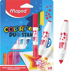 Арго Maped Color'Peps Duo Флумастери с печати 8 цвята