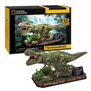 CubicFun Пъзел 3D National Geographic Tyrannosaurus Rex 52ч.