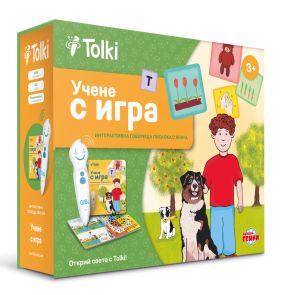 Tolki Интерактивна говореща писалка с книга "Учене с игра" 
