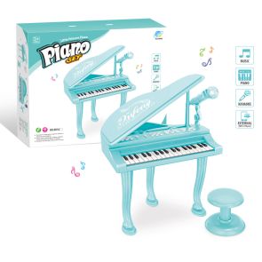 Little Princess Пиано с микрофон и стол синьо 