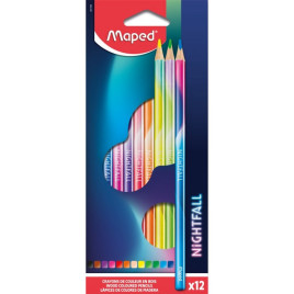 Maped Цветни моливи Nightfall 12 цвята