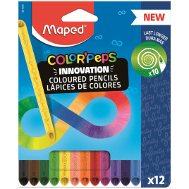 Maped Цветни моливи Color Peps Infinity 12 цвята