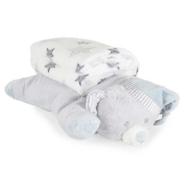 CANGAROO Одеяло с възглавница SLEEPY BEAR СИВО