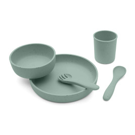KIKKA BOO Сет за хранене 5 части PLATINUM SILICONE SAGE