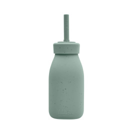 KIKKA BOO Шише със сламка 200мл PLATINUM SILICONE SAGE