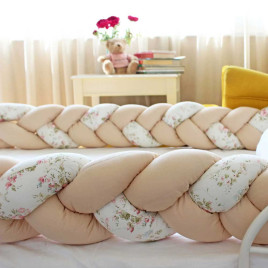 BLOSSOM Плетен обиколник 330 см БЕЖОВИ ЦВЕТЯ
