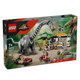 LEGO® Jurassic World Мисия за проследяване на раптор и титанозавър 76973