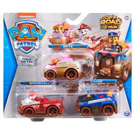 PAW PATROL Спасителни машини 3 бр. Off Road Mud