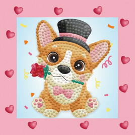 Diamond Dotz Диамантен гоблен Corgi 511 диаманта