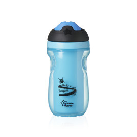 TOMMEE TIPPEE Неразливаща се термо чаша с твърд накрайник 260 мл. 12+м СВ.СИНЯ