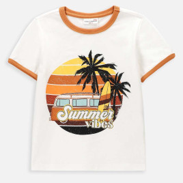 Coccodrillo Тениска Happy Retro Boy Kids кемпер 92-122