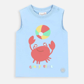Coccodrillo Тениска Underwater Newborn без ръкави 68-86